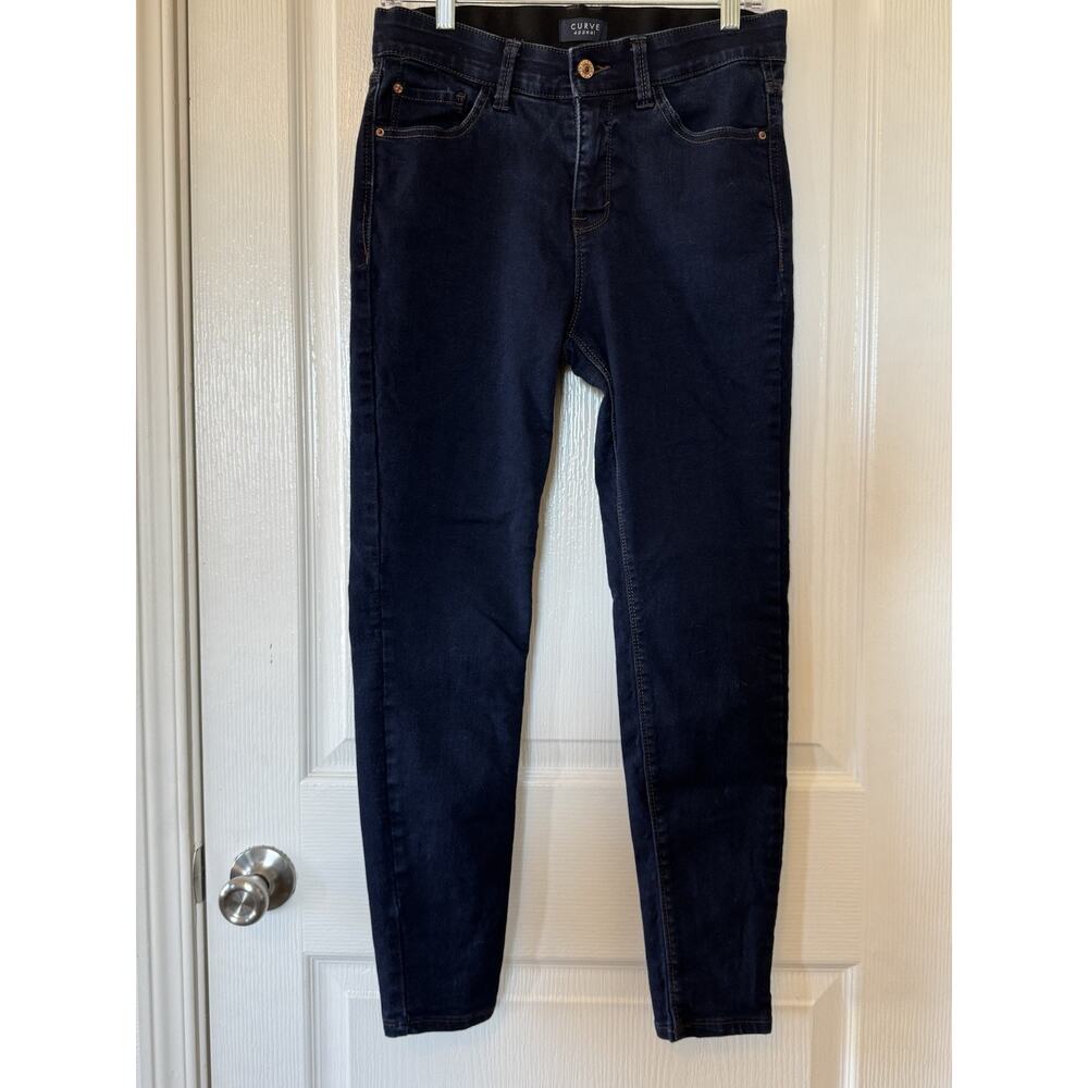 CURVE APPEAL Curve Creator High Rise Skinny Jeans Dark Wash Women's Size 8 29 - Picture 6 of 6